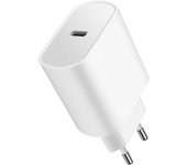 Cargador USB-C Power Delivery 20W Carga rápida y segura Blanco