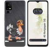 Funda Silicona TCL 40 NXTPAPER 5G Avestruz