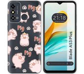 Funda Silicona ZTE Blade A53 Plus Cerdos