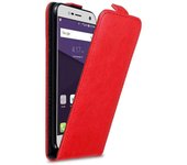 Funda para ZTE BLADE V8 MINI in ROJO MANZANA - Cubierta Proteccion Estilo Flip con Cierre Magnetico - Etui Case Cover Carcasa