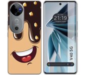Funda Silicona Vivo V40 5G Helado Chocolate