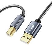 Cable USB-A 2.0 a USB-B 2.0 Trasferencia Rápida Estable Nilon Trenzado 1,5m