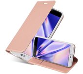 Funda Libro para LG G5 en CLASSY ORO ROSA - Cubierta Proteccion con Cierre Magnetico, Tarjetero y Funcion de Suporte - Etui Case Cover Carcasa