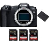 EOS R8 + 3 SanDisk 32GB Extreme PRO UHS-II SDXC 300 MB/s + 1 LP-E17 + PDF MCZ DIRECT '20 TÉCNICAS PA