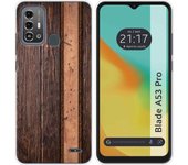 Funda Silicona Zte Blade A53 Pro Madera 05