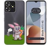 Funda Transparente Zte Blade A73 4G Conejo