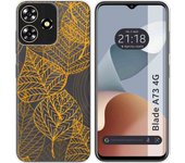 Funda Transparente Zte Blade A73 4G Hojas