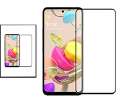 Kit 2 Película de vidrio templado 5D Cubierta completa para LG Q92 5G