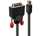 Lindy 41953 adaptador de cable de vídeo 3 m Mini DisplayPort DVI-D Negro