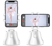 SOPORTE TELEFONO LEOTEC CON SEGUIMIENTO 360º BLANCO