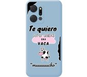 Funda Silicona Azul Honor X7a Vaca