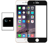 Película de Camara trasera + Vidrio templado 5D Cubierta completa para iPhone 6 Plus