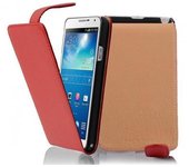Funda para Samsung Galaxy NOTE 3 in ROJO INFIERNO - Cubierta Proteccion Estilo Flip de Cuero Sintetico Estructuro - Etui Case Cover Carcasa