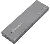 Silverstone MS11 Caja externa para unidad de estado sólido (SSD) Carbón vegetal M.2