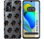 Funda Silicona Zte Blade A72s Perros 10