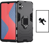 Kit de soporte magnético de automóvil fortalecido + 3x1 Cubierta de defensor militar