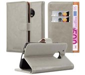 Funda Libro para Motorola MOTO G5 PLUS en MARRoN CAPUCHINO - Cubierta Proteccion con Cierre Magnetico, Tarjetero y Funcion de Suporte - Etui Case Cover Carcasa