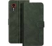 Funda Samsung Xcover 7 Tarjetero Soporte Vídeo Lengüeta Magnética Verde oscuro