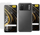 Pack 2 En 1 Funda Gel Transparente + Protector Cristal Templado para Xiaomi POCO M3 / Redmi 9T