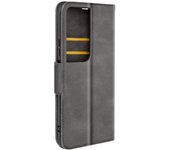Funda para Honor X7b , Honor 90 Smart bivalva Cartera Soporte Correa Gris oscuro