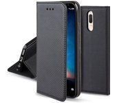 Funda para Huawei Mate 10 Lite, Negra - Flip Cover Smart Magnética con Soporte y Cartera para Tarjet