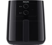 Philips Essential Airfryer negra de 0,8 kg y 4,1 l con tecnología Rapid Air