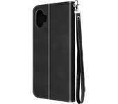 Funda Nothing Phone 1 Tarjetero y Soporte de vídeo Correa con mosquetón Negro