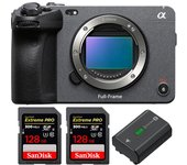 FX3 + 2 SanDisk 128GB Extreme PRO UHS-II SDXC 300 MB/s + 1 NP-FZ100 + PDF MCZ DIRECT 20 TÉCNICAS PAR