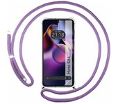 Funda Colgante Motorola Moto G84 5G Cordon Morado