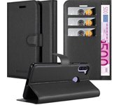 Funda Libro para Samsung Galaxy M11 en NEGRO FANTASMA - Cubierta Proteccion con Cierre Magnetico, Tarjetero y Funcion de Suporte - Etui Case Cover Carcasa