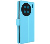 Funda para Vivo X90 Pro Solapa Tarjetero Soporte Vídeo Azul