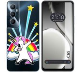 Funda Silicona Realme C65 4G Unicornio