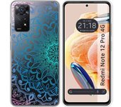 Funda Silicona Transparente Xiaomi Redmi Note 12 Pro 4G Mandala