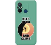 Funda Silicona Verde Xiaomi Redmi 12C Hombre Escalada