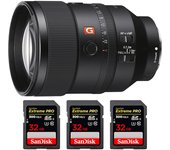 FE 135mm f/1.8 GM + 3 SanDisk 32GB Extreme PRO UHS-II SDXC 300 MB/s + PDF  pulgadas pulgadas20 TÉCNICAS PARA MEJORAR