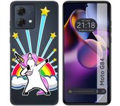 Funda Silicona Motorola Moto G84 5G Unicornio