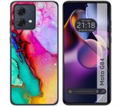 Funda Silicona Motorola Moto G84 5G Mármol 15