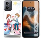 Funda Silicona Motorola Moto G34 5G Café