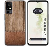 Funda Silicona TCL 40 NXTPAPER 5G Madera 09