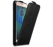 Funda para Motorola MOTO G5S PLUS in NEGRO ANTRACITA - Cubierta Proteccion Estilo Flip con Cierre Magnetico - Etui Case Cover Carcasa