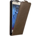 Funda para Motorola MOTO G5s in MARRoN CAFe - Cubierta Proteccion Estilo Flip con Cierre Magnetico - Etui Case Cover Carcasa