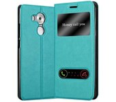Funda Libro para Huawei MATE 8 en TURQUESA MENTA - Cubierta Proteccion con Cierre Magnetico, Funcion de Suporte y 2 Ventanas- Etui Case Cover Carcasa