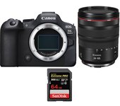 EOS R6 Mark II ( R6II ) + RF 24-105mm f/4 L IS USM + 1 SanDisk 64GB Extreme PRO UHS-II SDXC 300 MB/s