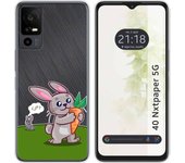 Funda Silicona TCL 40 NXTPAPER 5G Conejo