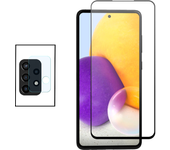 Película de Camara trasera + Vidrículas Sempered 5D Cubierta completa para Samsung Galaxy A72