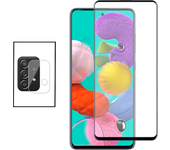Película de Camara trasera + Vidrio templado 5D Cubierta completa para Samsung Galaxy A52 5G