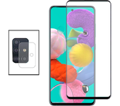 Película de Camara trasera + Cubierta completa de vidrio 5D para Samsung Galaxy A71