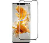 Cubierta completa de vidrio templado 5D para Huawei Mate 50 Pro - Transparente/Negro