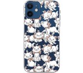Funda para iPhone 12 Oficial de Disney Marie Siluetas - Los Aristogatos