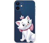 Funda para iPhone 12 Oficial de Disney Marie Silueta - Los Aristogatos